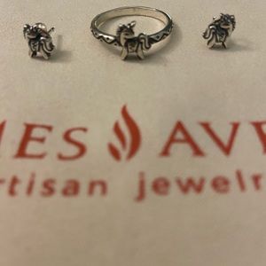 Ring and ear post set